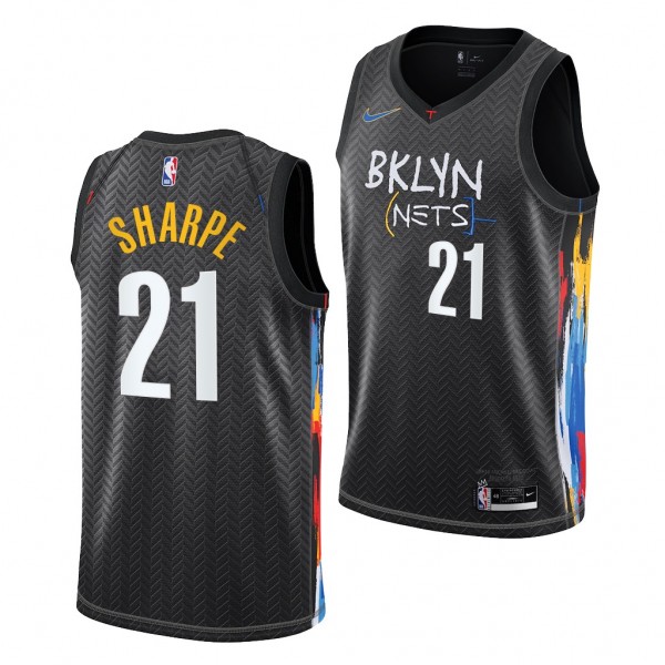DayRon Sharpe Brooklyn Nets 2021 NBA Draft Black J...