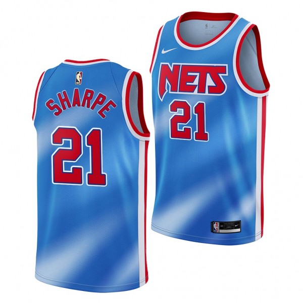 DayRon Sharpe Brooklyn Nets 2021 NBA Draft Blue Je...