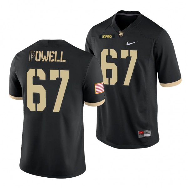Army Black Knights Dean Powell Black College Football Men's Game Jersey
