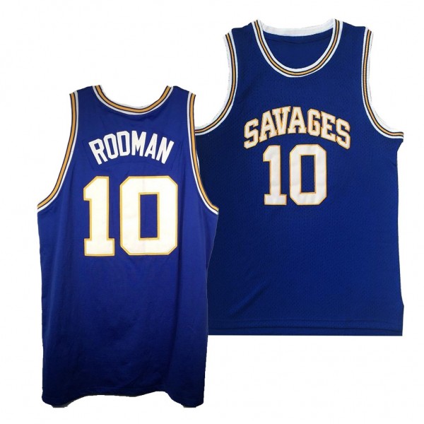 Oklahoma Savages Dennis Rodman Blue College Basket...
