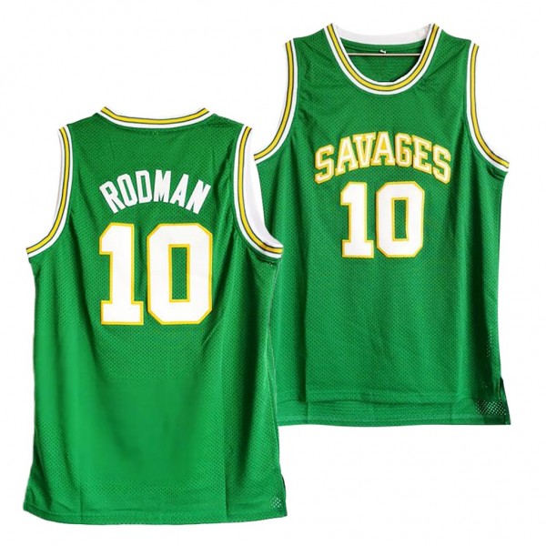 Oklahoma Savages Dennis Rodman Green College Baske...