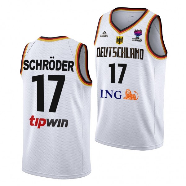 Dennis Schroder Germany FIBA EuroBasket 2022 White...