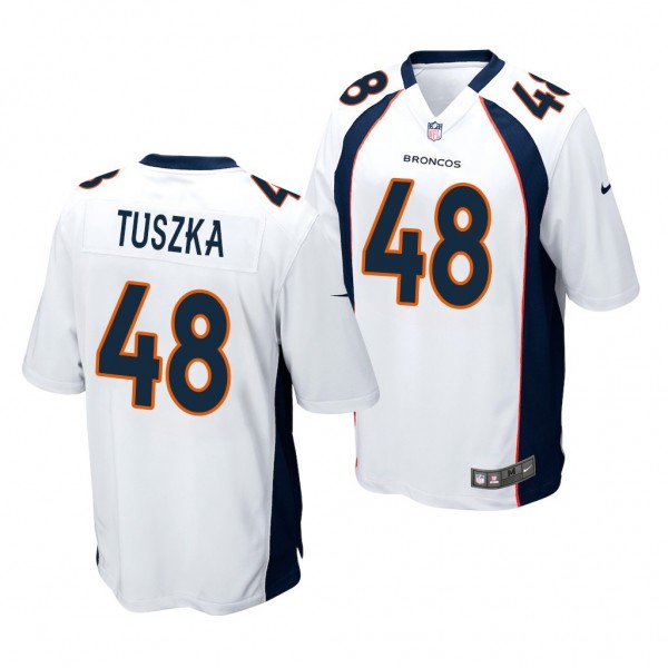 Denver Broncos Derrek Tuszka White 2020 NFL Draft ...