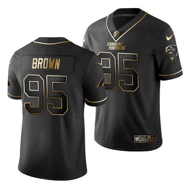 NFL Derrick Brown Black 2020 NFL Draft Game Jersey