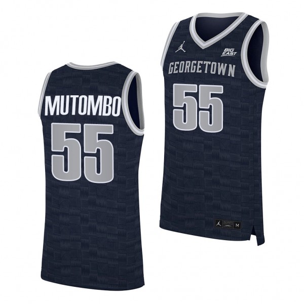 Dikembe Mutombo #55 Georgetown Hoyas College Baske...