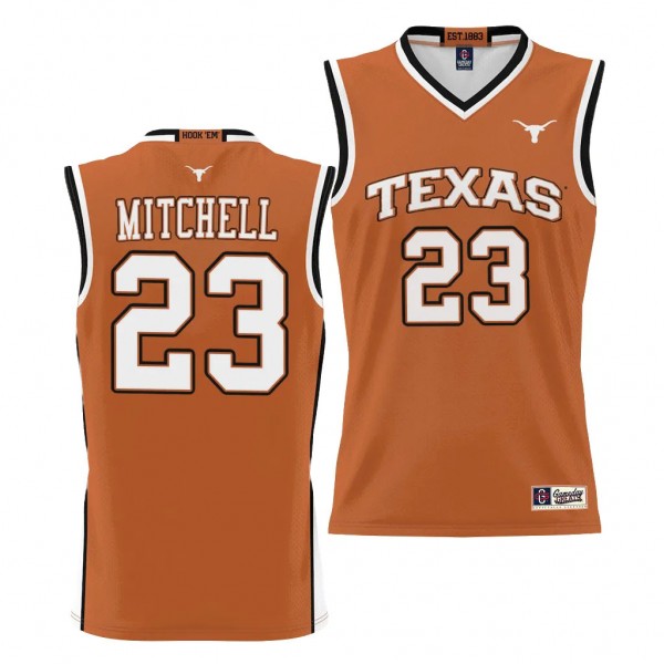 Dillon Mitchell Texas Longhorns #23 Orange NIL Bas...