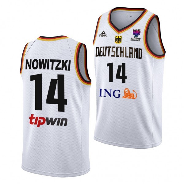 Dirk Nowitzki Germany FIBA EuroBasket 2022 White #...