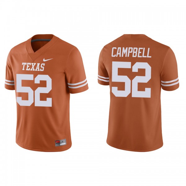 DJ Campbell Texas Longhorns Home Game Jersey Texas...