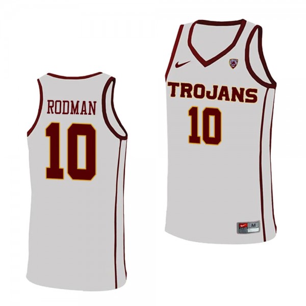 DJ Rodman #10 USC Trojans College Basketball Repli...