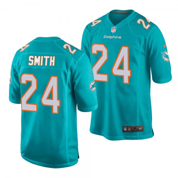 2023 NFL Draft Cam Smith Miami Dolphins #24 Aqua G...