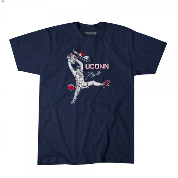 Donovan Clingan Signature Slam College Basketball Navy T-Shirts