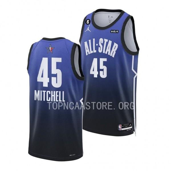 Donovan Mitchell Cavaliers #45 2023 NBA All-Star Blue Eastern Conference Jersey