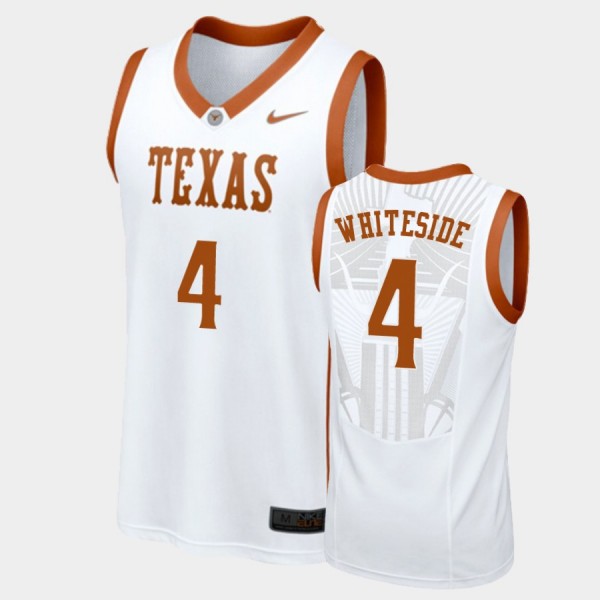 Texas Longhorns Drayton Whiteside White Replica College Basketball Jersey