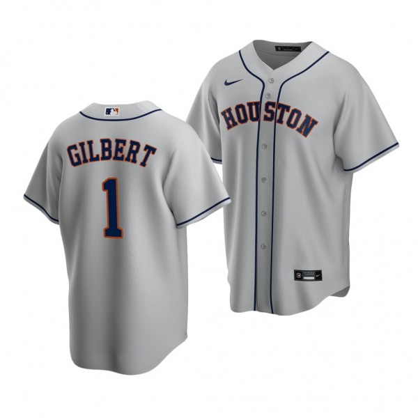 Drew Gilbert Houston Astros 2022 MLB Draft Jersey Gray Road Replica