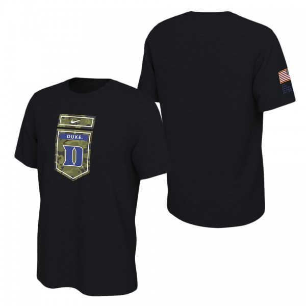 Duke Blue Devils Veterans Camo College  T-Shirt Bl...