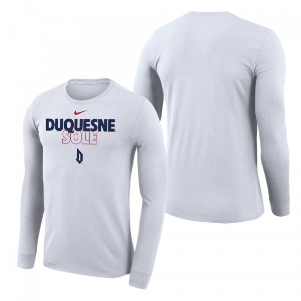 Duquesne Dukes On Court Bench Long Sleeve T-Shirt ...