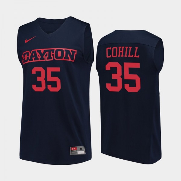 Dayton Flyers Dwayne Cohill Navy College Basketbal...