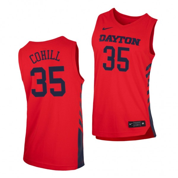 Dayton Flyers Dwayne Cohill Red Replica College Basketball Jersey
