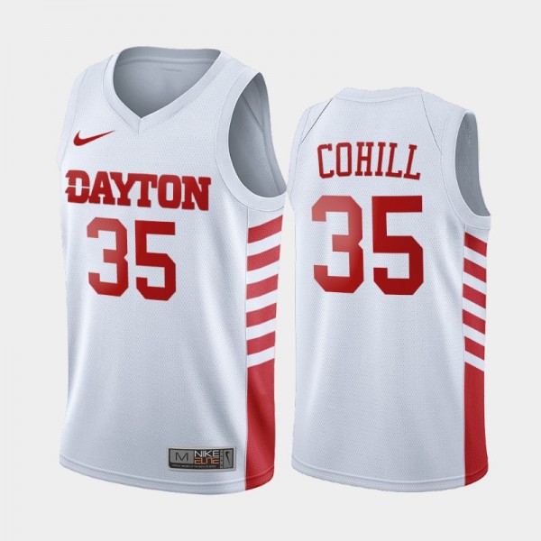 Dayton Flyers Dwayne Cohill White College Basketba...
