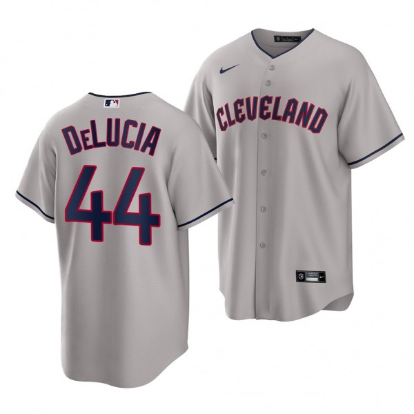Dylan DeLucia Cleveland Guardians 2022 MLB Draft Jersey Gray Road Replica