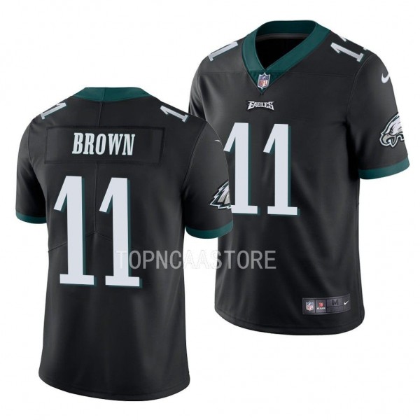 A.J. Brown Philadelphia Eagles #11 Black Jersey Vapor Limited Men's Uniform