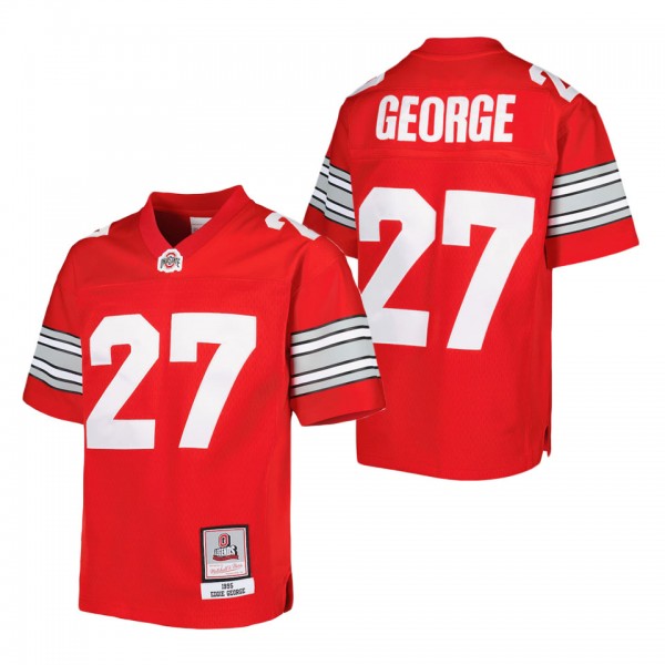 Eddie George Ohio State Buckeyes Mitchell & Ness Youth Replica Jersey Scarlet