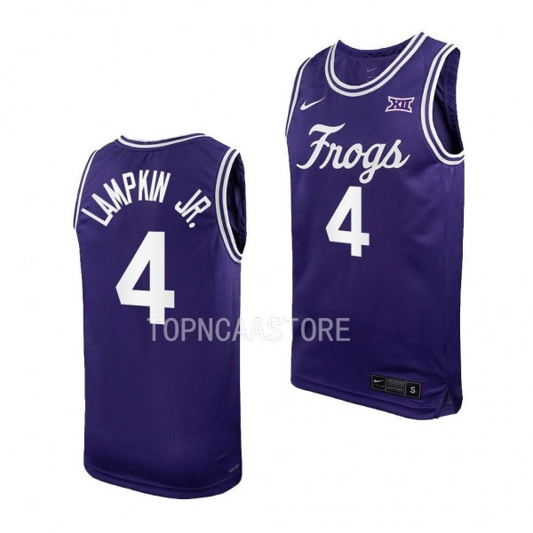 Eddie Lampkin Jr. TCU Horned Frogs #4 Purple NCAA ...