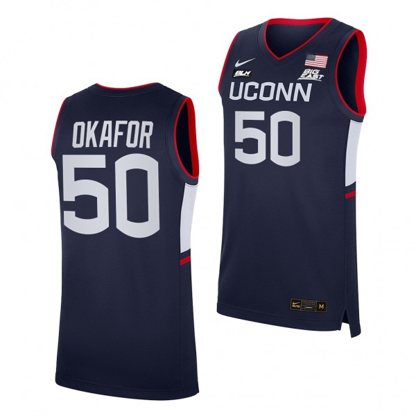UConn Huskies Emeka Okafor #50 Navy Alumni Jersey ...