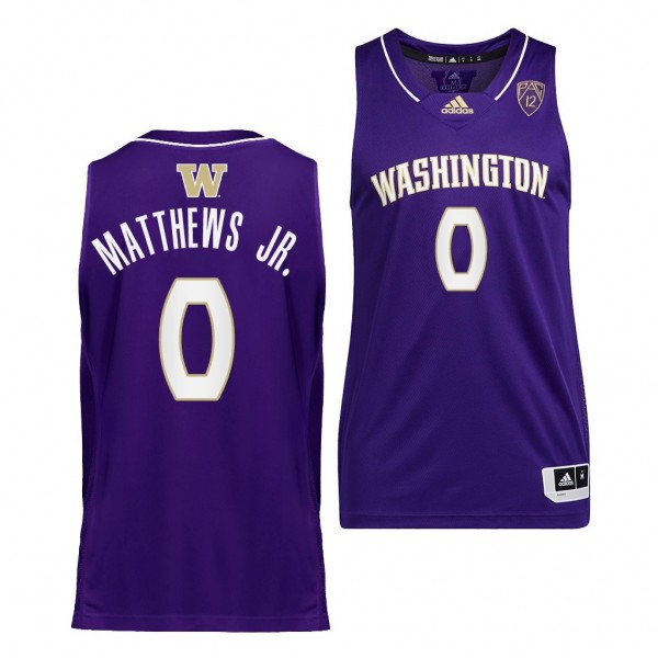 Washington Huskies Emmitt Matthews Jr. #0 Purple C...