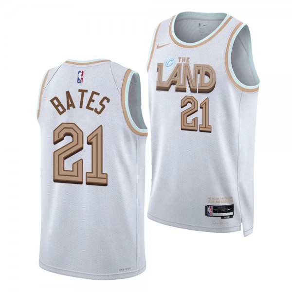 2023 NBA Draft Emoni Bates #21 Cavaliers White Cit...