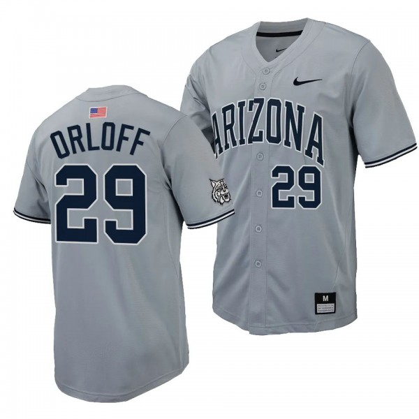 Arizona Wildcats Eric Orloff Replica Baseball Gray...