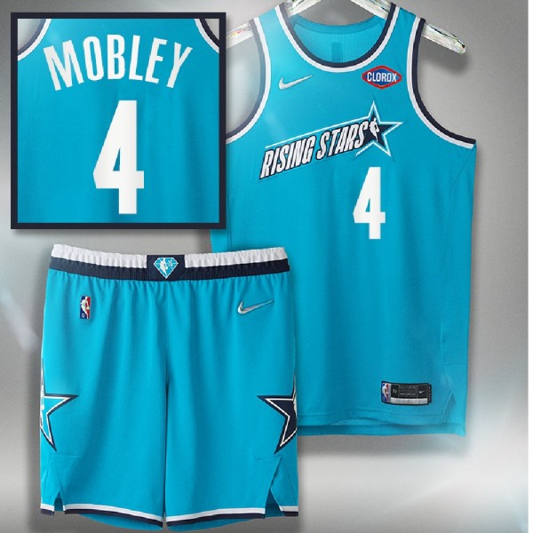Evan Mobley 2022 NBA Rising Stars Cavaliers #4 Blu...