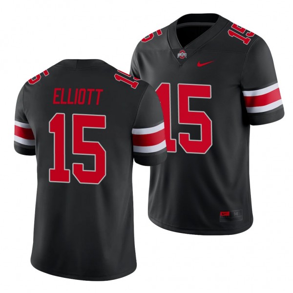 Ohio State Buckeyes Ezekiel Elliott Black College Football Men's Alternate Game Jersey