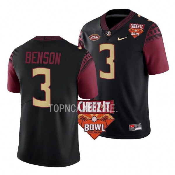 Trey Benson 2022 Cheez-It Bowl Black Alternate Foo...