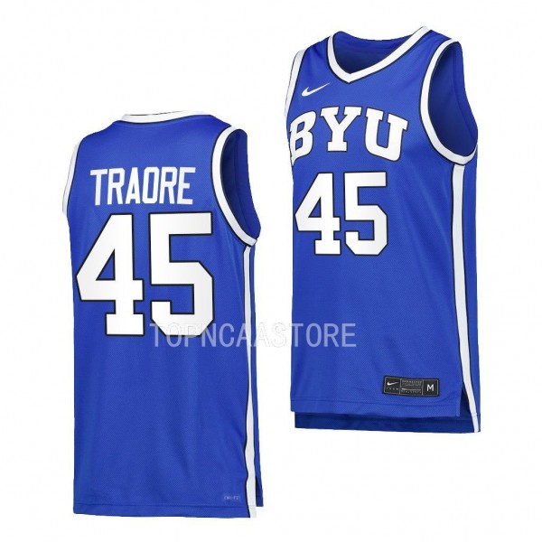 BYU Cougars Fousseyni Traore Royal #45 Replica Jer...