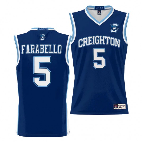 Creighton Bluejays Francisco Farabello Blue #5 NIL...