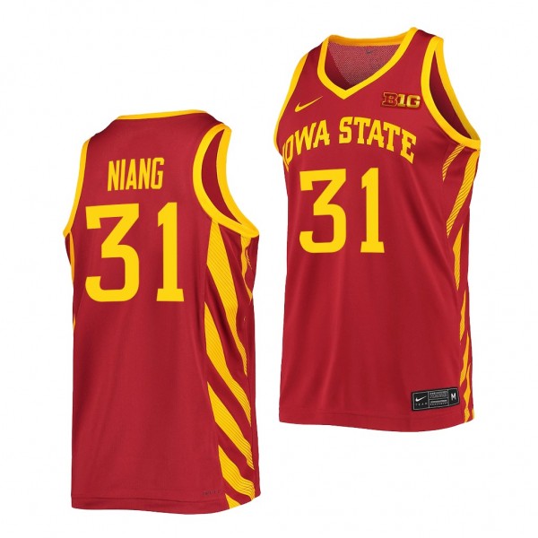 Georges Niang Iowa State Cyclones #31 Cardinal College Basketball Jersey Replica