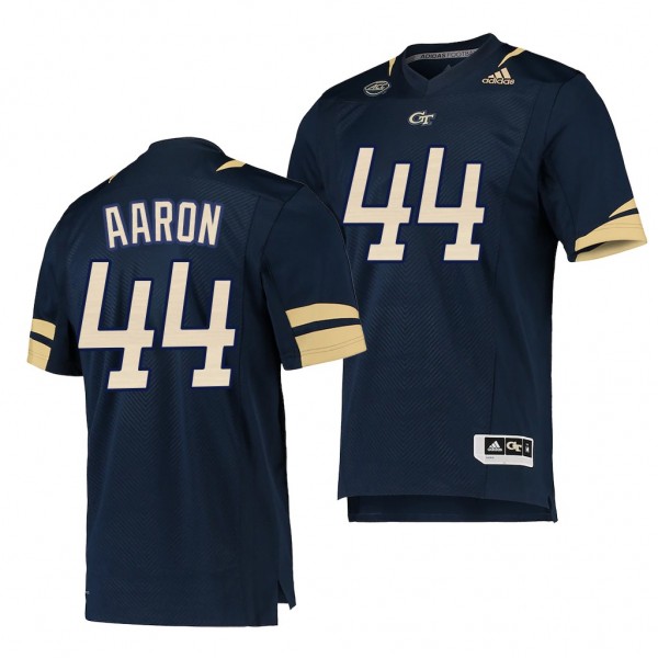 Georgia Tech Yellow Jackets Hank Aaron Navy Retired Number Premier Football Jersey