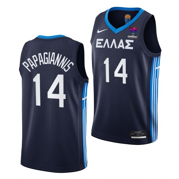 Greece Georgios Papagiannis EuroBasket 2022 Navy #...