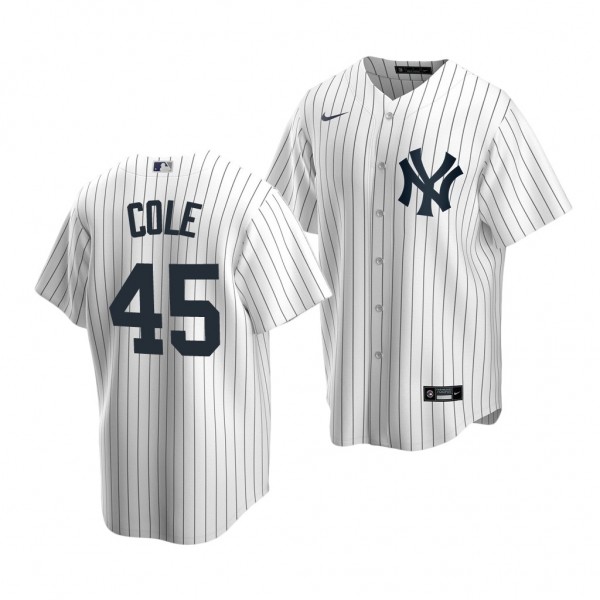 New York Yankees Gerrit Cole 2022 Replica White #45 Jersey Home