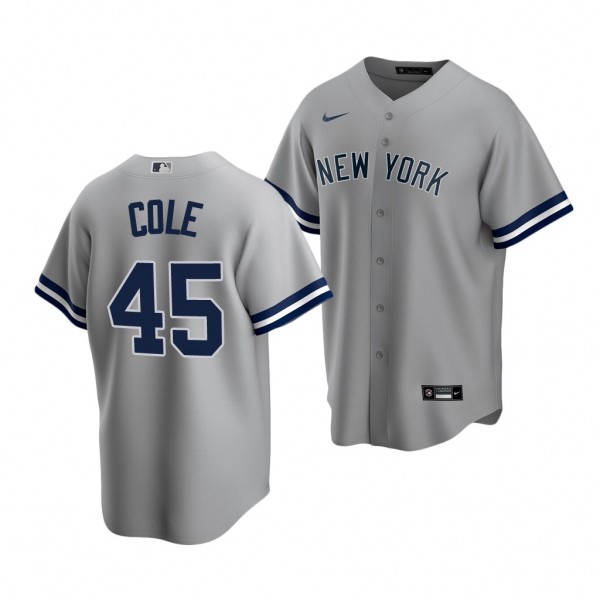 New York Yankees Gerrit Cole 2022 Replica Gray #45...
