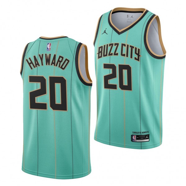 Gordon Hayward Charlotte Hornets 2020 NBA Draft Mint Green Jersey 2020-21 City