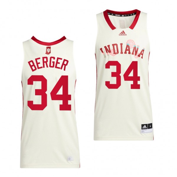 Grace Berger Indiana Hoosiers #34 White NCAA eligi...