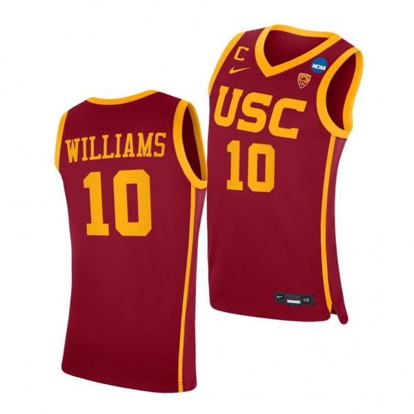 USC Trojans Gus Williams Cardinal Retired Number P...