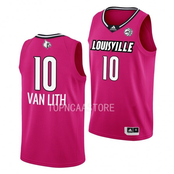 Hailey Van Lith Louisville Cardinals #10 Pink Wome...