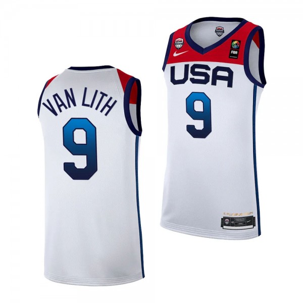 Hailey Van Lith USA Basketball #9 White 3x3 Women'...