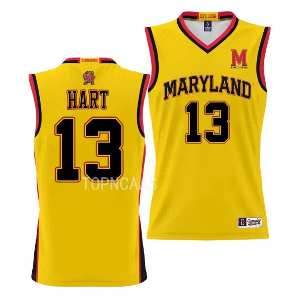 Hakim Hart Maryland Terrapins #13 Gold NIL Pick-A-...