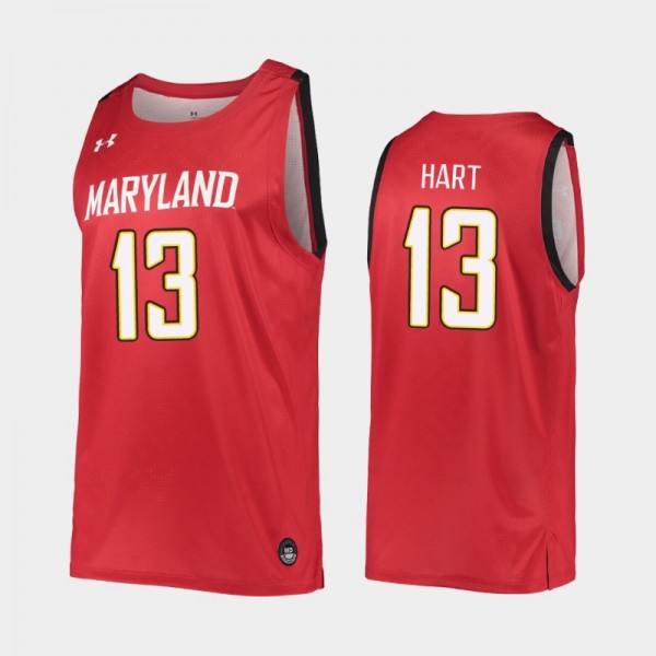 Maryland Terrapins Hakim Hart Red 2019-20 Replica ...