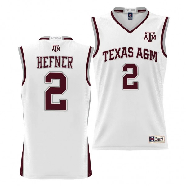 Hayden Hefner Texas A&M Aggies #2 White NIL Ba...