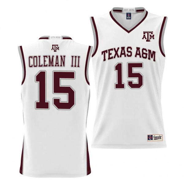 Henry Coleman III Texas A&M Aggies #15 White N...